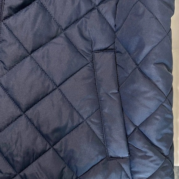 J.Crew Navy Quilted Jacket XS Red Lining Preppy Equestrian Classic lightweight - Picture 9 of 11